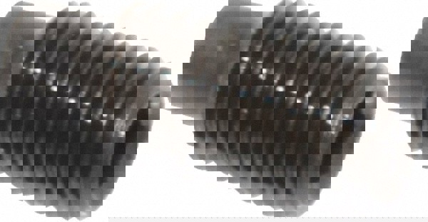 Set Screw: M5x0.8, 12.00 mm Overall Length, Dog Point, Alloy Steel, Grade 14.9 (45H)