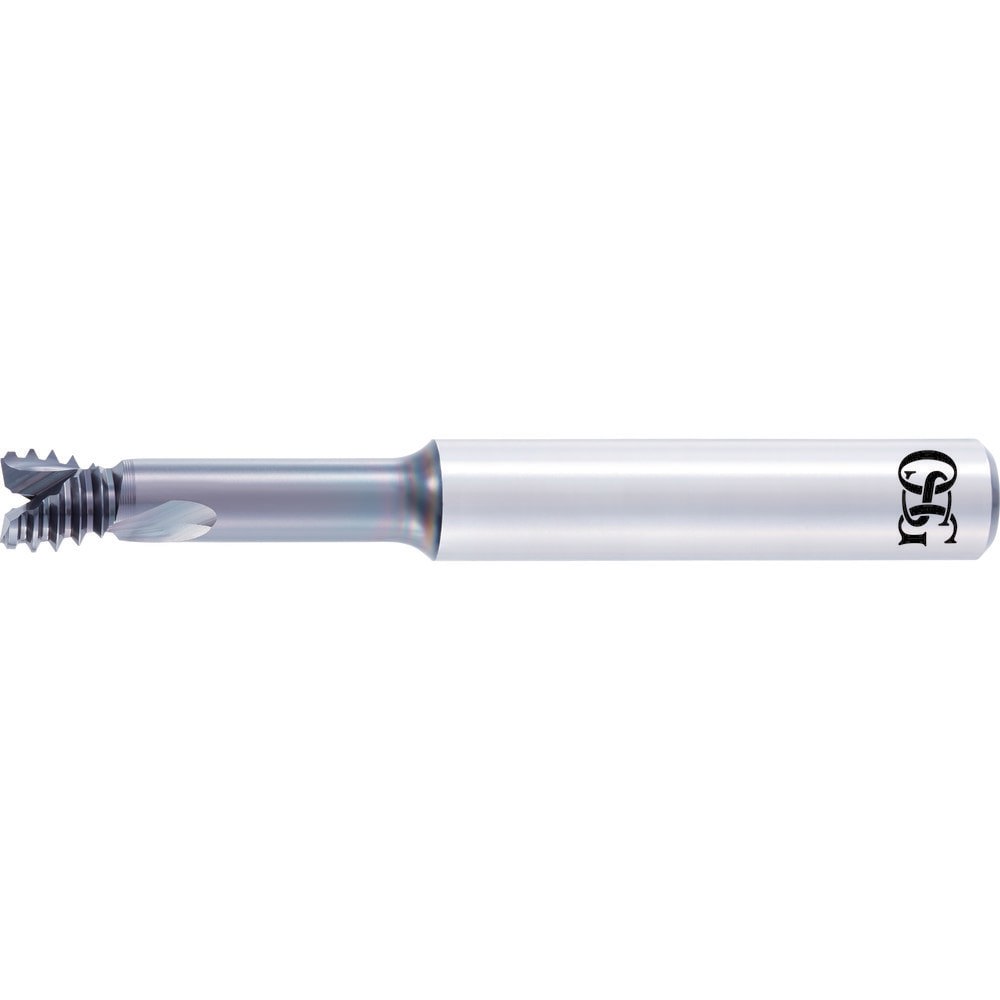 Helical Flute Thread Mill: M6 x 1, Metric, 2 Flute, 6 mm Shank Dia, Solid Carbide