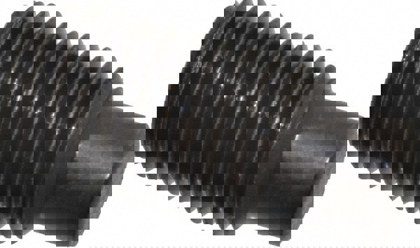 Set Screw: M12x1.75, 25.00 mm Overall Length, Dog Point, Alloy Steel, Grade 14.9 (45H)