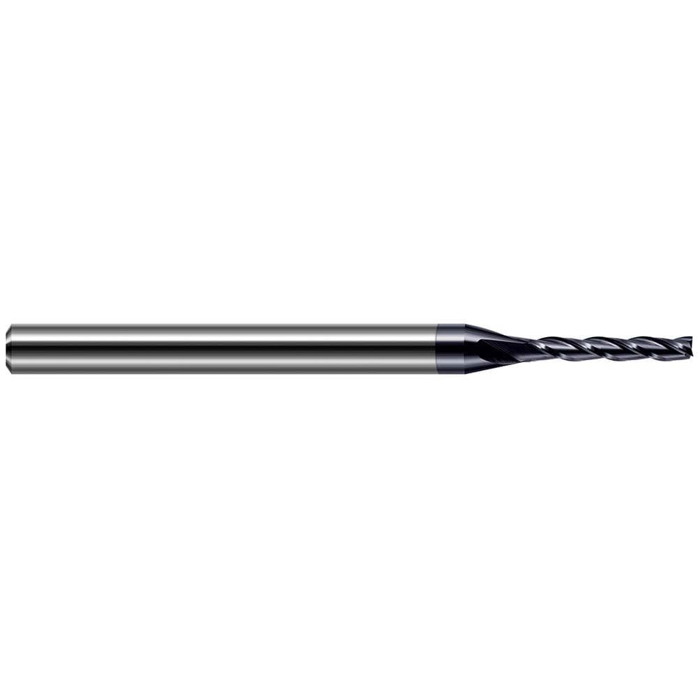 Square End Mill: 1/32'' Dia, 5/32'' LOC, 1/8'' Shank Dia, 2-1/2'' OAL, 4 Flutes, Solid Carbide