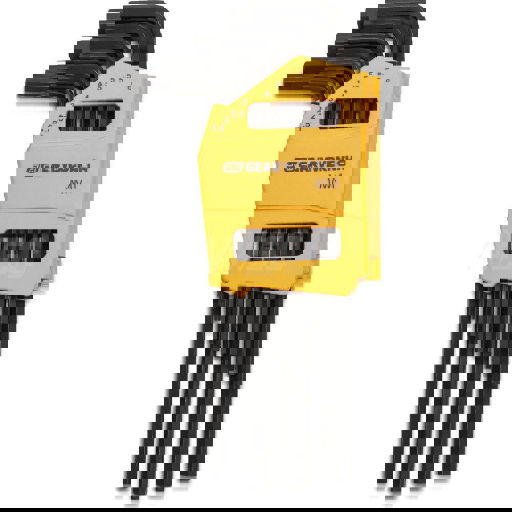 Hex Key Sets; Tool Type: Hex ; Handle Type: L-Handle ; Measurement Type: Metric ; Hex Size Range (mm): 1.5 - 10 ; UNSPSC Code: 27111710