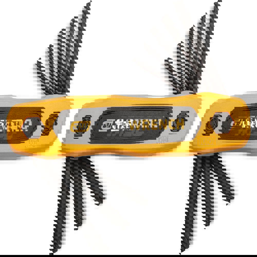 Hex Key Sets; Tool Type: Hex ; Handle Type: Fold-Up ; Measurement Type: Torx ; Torx Size Range: T8 - T40 ; UNSPSC Code: 27111710