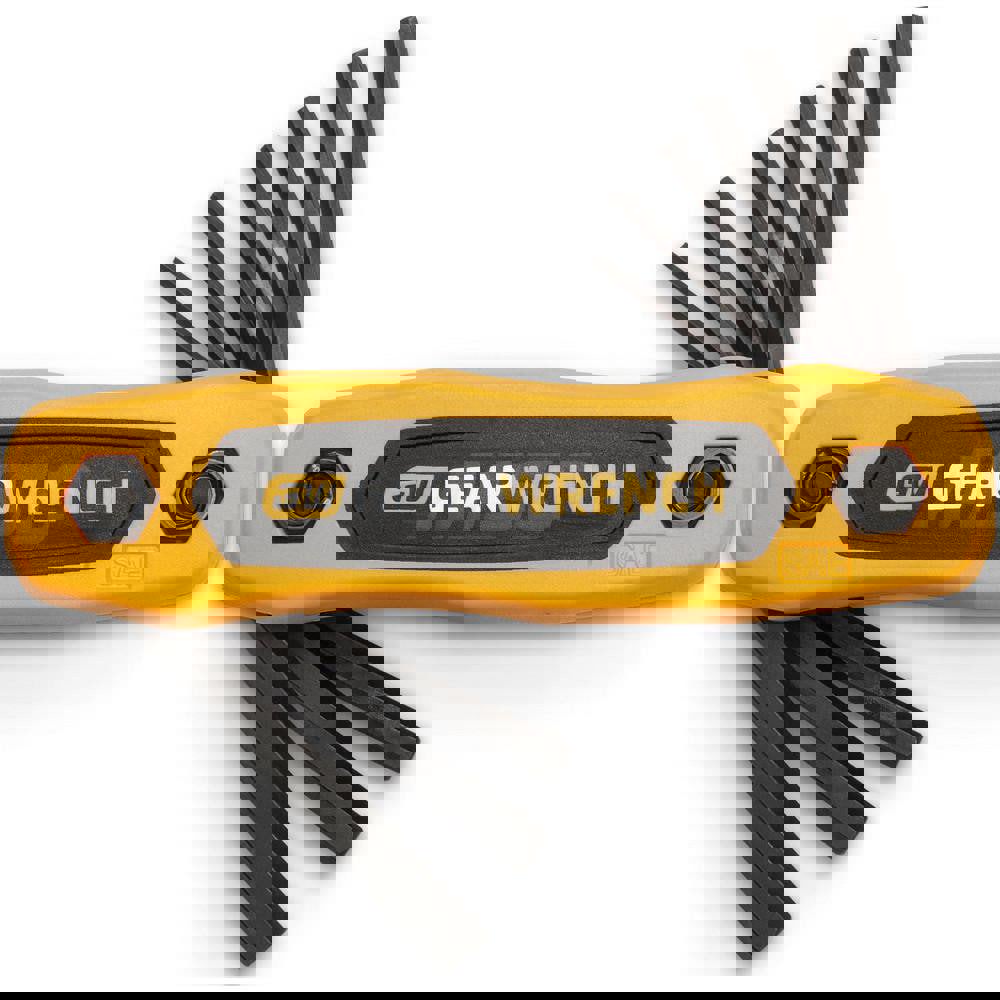 Hex Key Sets; Tool Type: Hex ; Handle Type: Fold-Up ; Measurement Type: SAE ; Hex Size Range (Inch): 5/64 - 1/4 ; UNSPSC Code: 27111710