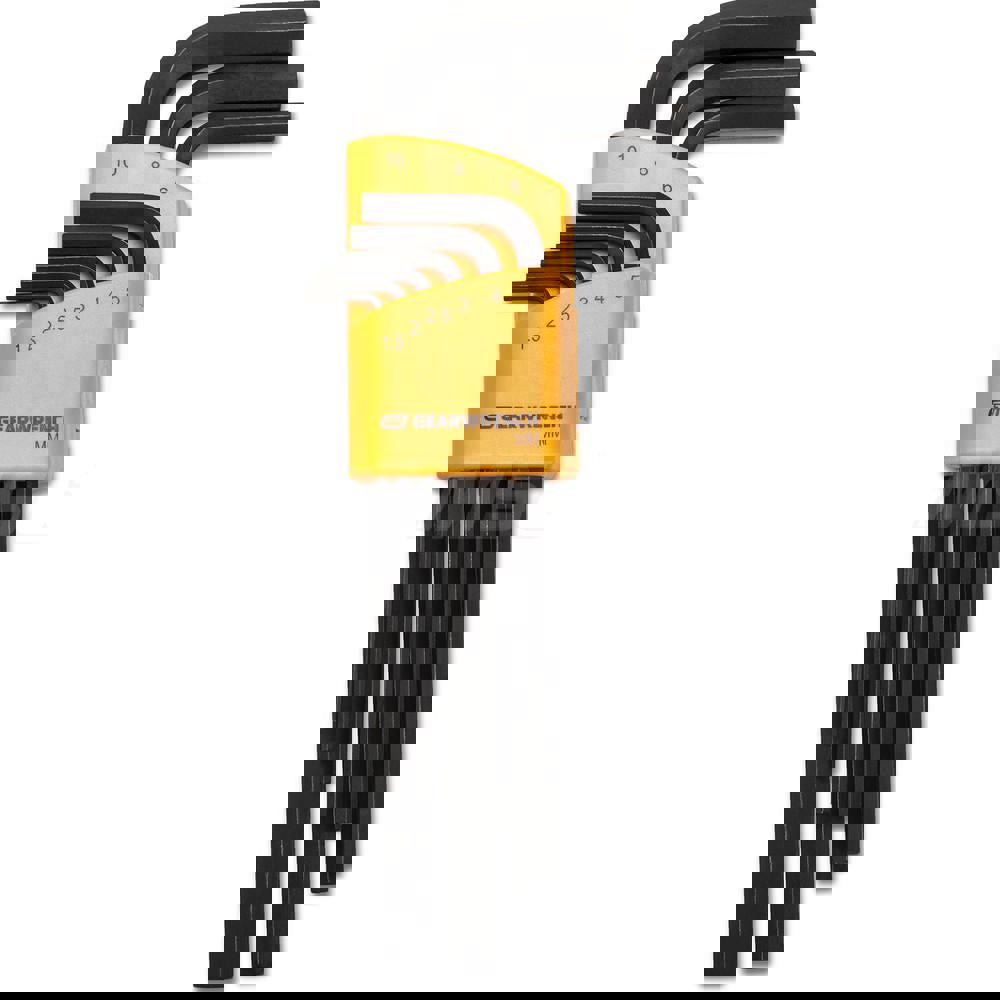 Hex Key Sets; Tool Type: Hex ; Handle Type: L-Handle ; Measurement Type: Metric ; Hex Size Range (mm): 1.5 - 10 ; UNSPSC Code: 27111710