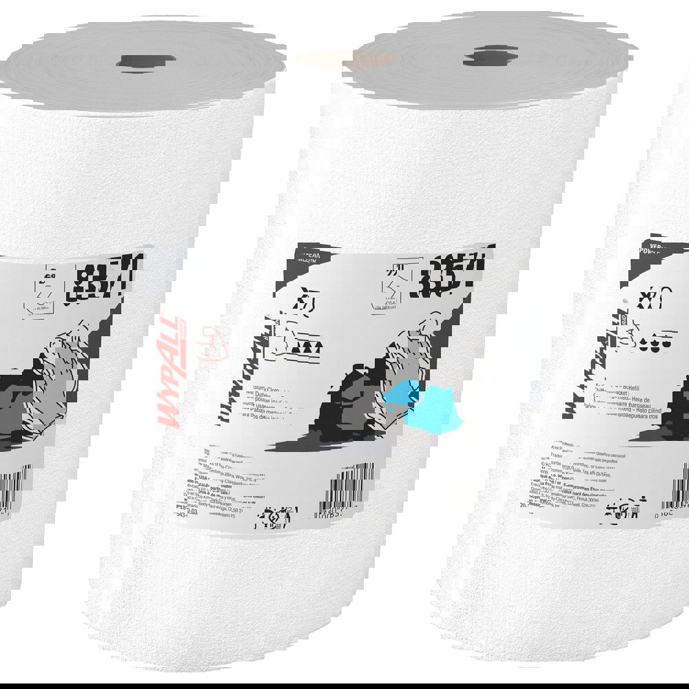 PowerClean X70 Medium Duty Cloths, Wipers in a Bucket Refill, Long Lasting Towels, White