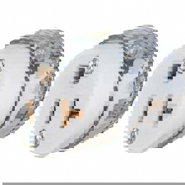 Straight Blade Connector: Hospital, 5-20R, 125VAC, Clear