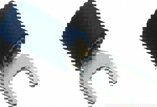 Standard Fork Terminal: Blue, Vinyl, Partially Insulated, #6 Stud, Crimp