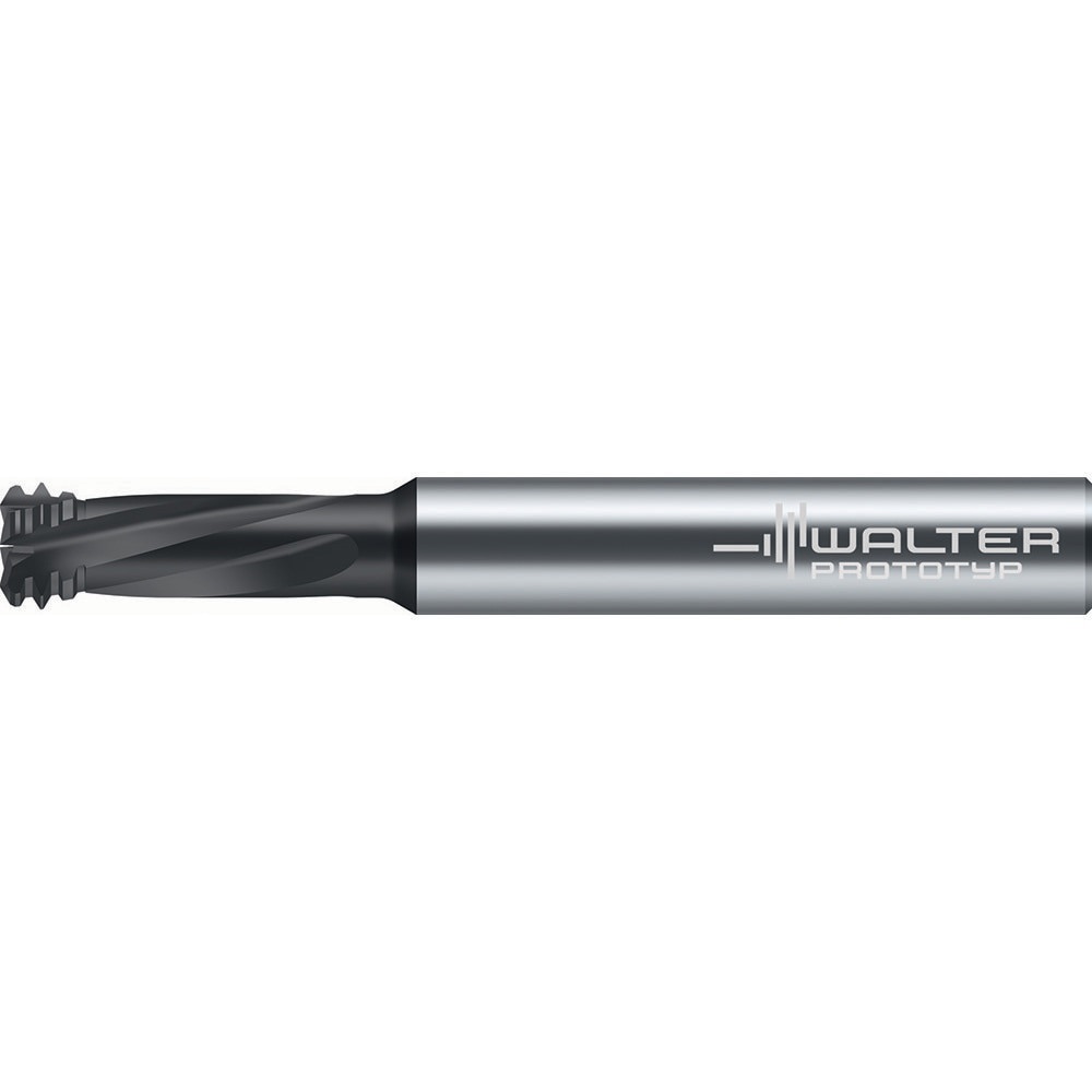 Helical Flute Thread Mills; Material: Solid Carbide ; Thread Size (Inch): 1/2-13 ; Thread Type: Internal ; Shank Diameter (mm): 10.0000 ; Shank Diameter (Decimal Inch): 0.3937 ; Cutting Diameter (mm): 9.20