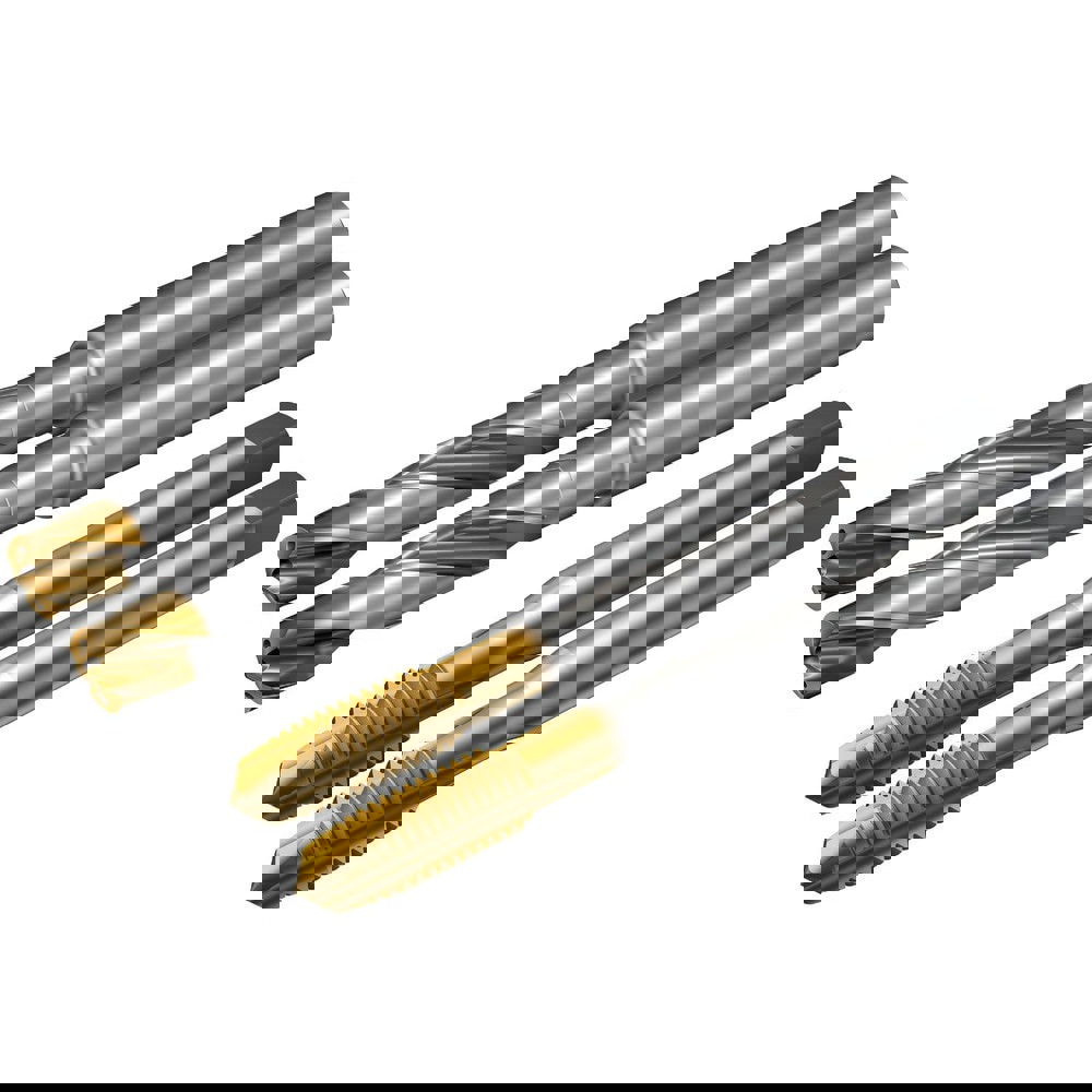 Tap & Drill Sets; Minimum Tap Thread Size (mm): M4x0.7 ; Maximum Tap Thread Size (mm): M4x0.7 ; Maximum Drill Size (mm): 4.20 ; Minimum Drill Size (mm): 3.30 ; Tap Type: Hand ; Tap Coating/Finish: TiAlN