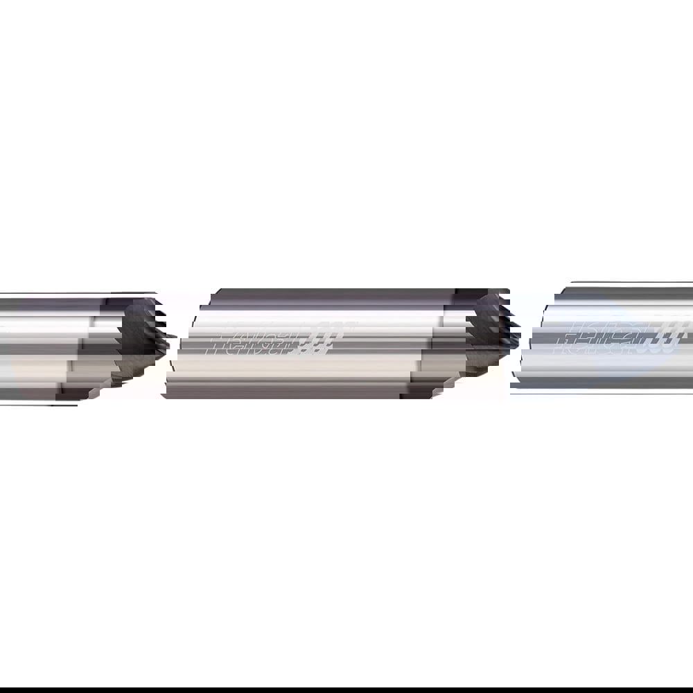 Chamfer Mills; Included Angle: 60.00 ; Chamfer Mill Material: Solid Carbide ; Cutter Head Diameter (Decimal Inch): 0.1250 ; End Type: Single ; Shank Diameter (Decimal Inch): 0.1250 ; Shank Diameter (Inch): 1/8