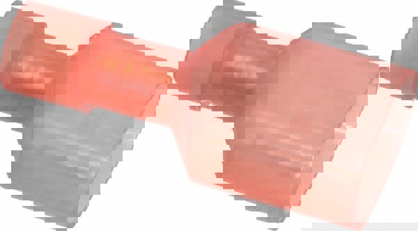 Wire Disconnect: Male, Red, Nylon, 22-18