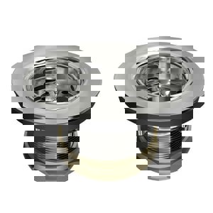 2-1/2 SS DUO BSKT STRN W/BRS NUTS