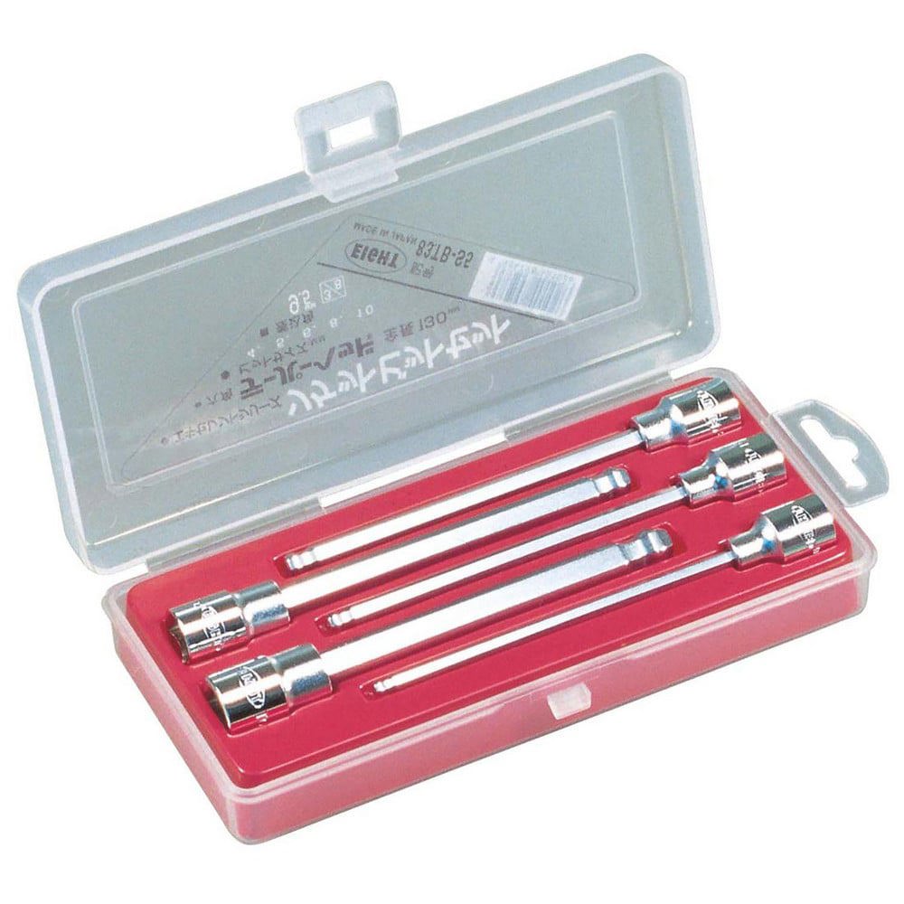 Hex & Torx Bit Socket Sets; Set Type: Ball Hex Bit ; Drive Size: 3/8 ; Minimum Set Hex Size (Metric): 4.0 ; Maximum Set Hex Size (Metric): 10 ; Number Of Pieces: 5 ; Material: Steel