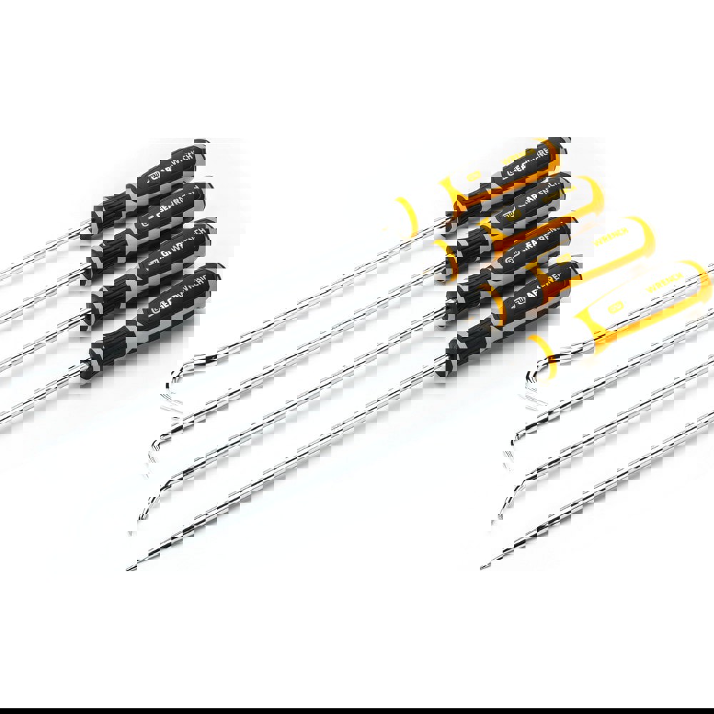 Scribe & Probe Sets; Set Type: Hook & Pick Scriber Set ; Container Type: None ; Material: Steel ; Fixed: Yes ; Retractable: No ; Includes: Heavy-Duty Full Hook; Heavy-Duty Straight Pick; Heavy Duty 90D Pick; Heavy-Duty Combination Pick