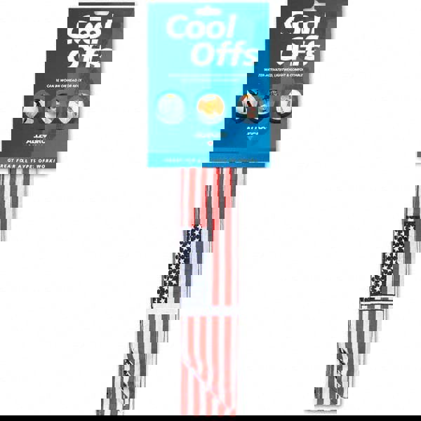 Cooling Headband: Size Universal, Blue, Red & White, Dual-Use Cool Offs & Lightweight