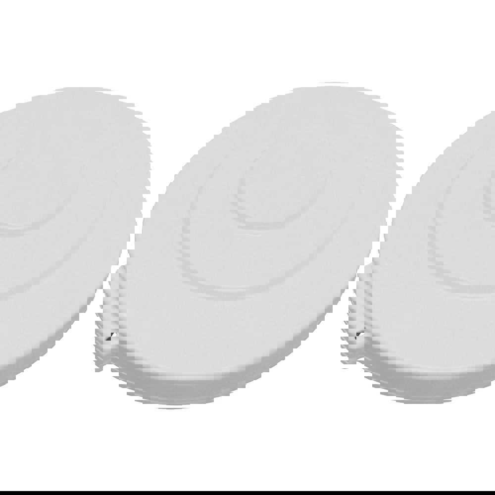 Trash Can & Recycling Container Lids; Lid Type: Flat ; Lid Shape: Round ; Container Shape: Round ; Compatible Container Capacity: 10 Gallon ; Color: White ; Material: HDPE