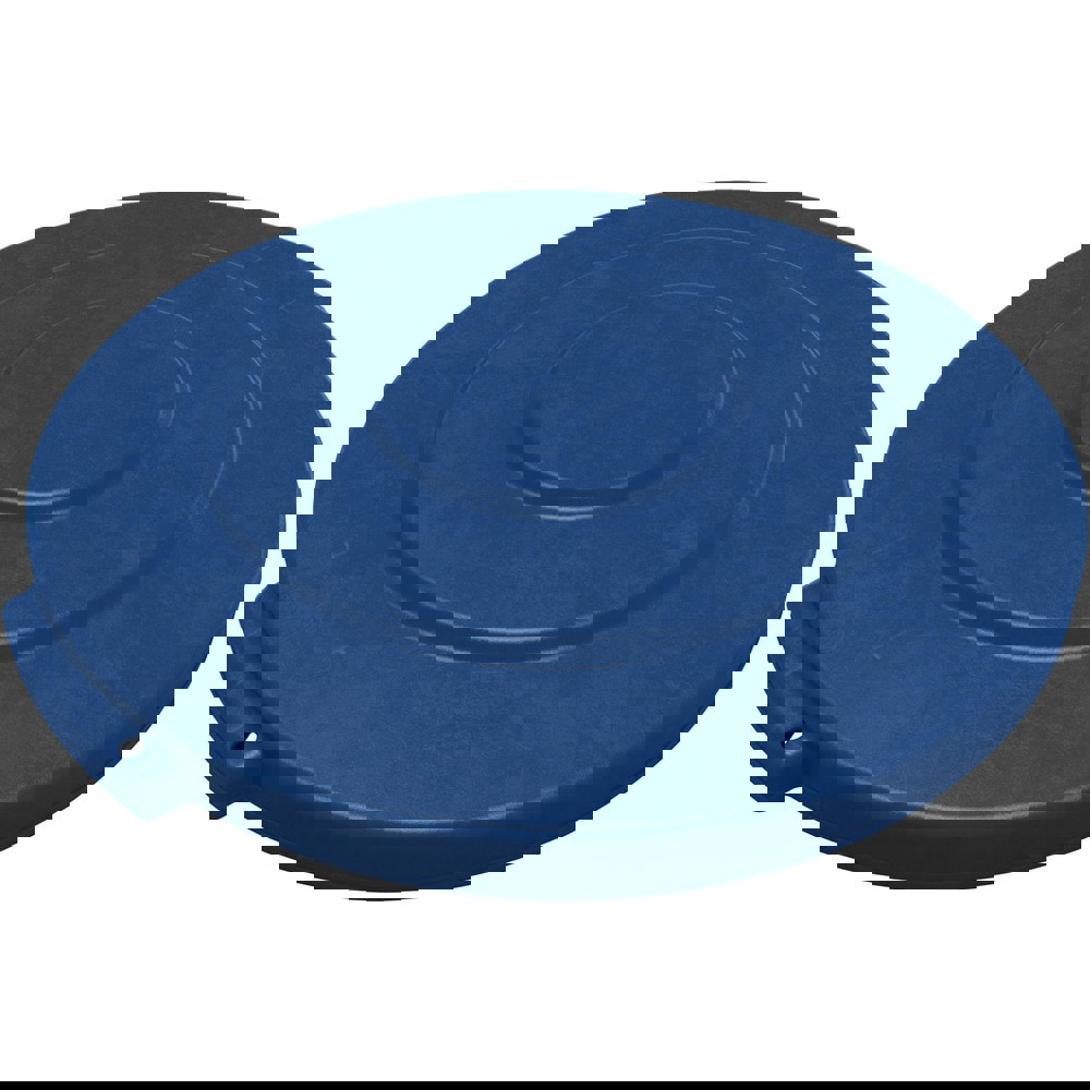 Trash Can & Recycling Container Lids; Lid Type: Flat ; Lid Shape: Round ; Container Shape: Round ; Compatible Container Capacity: 10 Gallon ; Color: Blue ; Material: HDPE