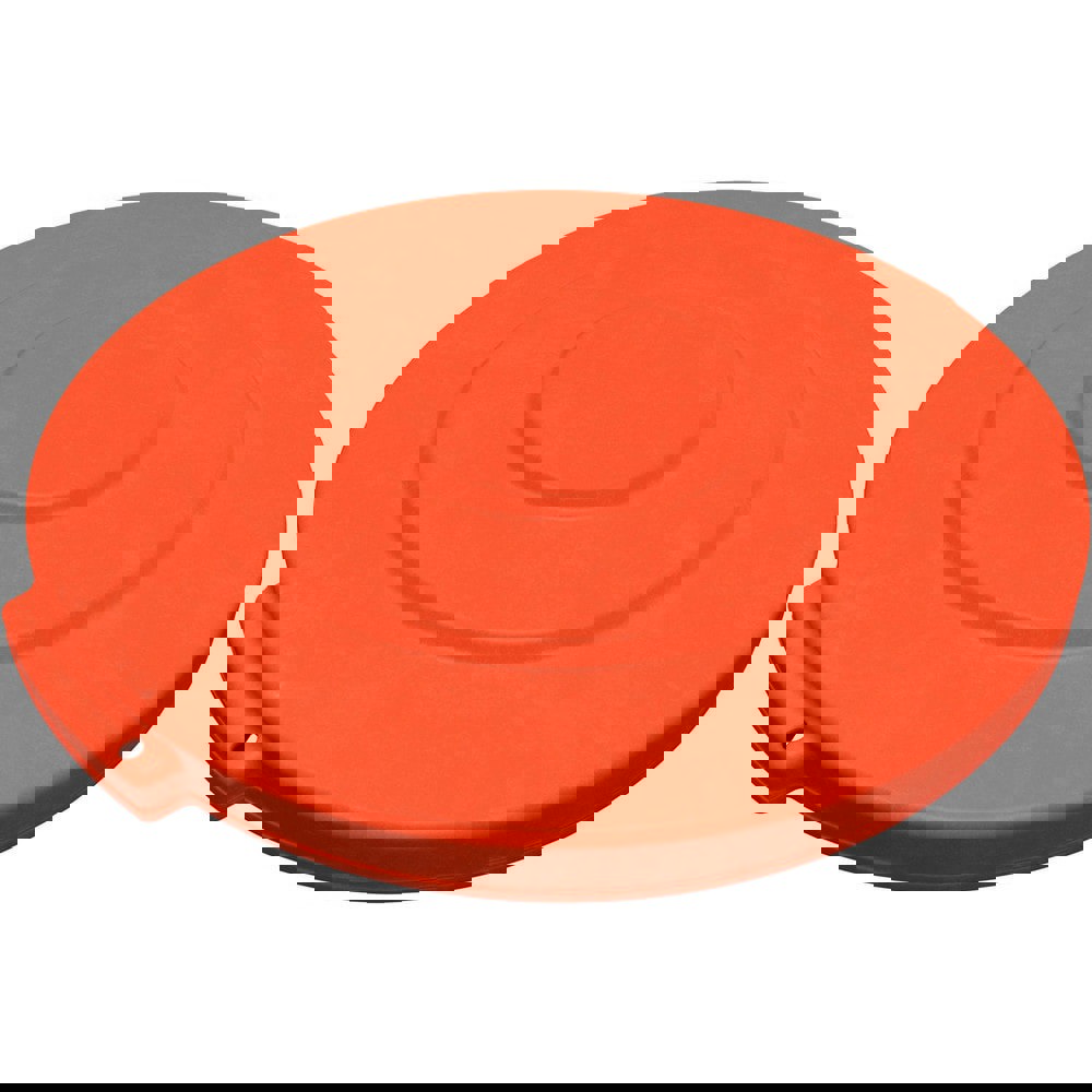 Trash Can & Recycling Container Lids; Lid Type: Flat ; Lid Shape: Round ; Container Shape: Round ; Compatible Container Capacity: 10 Gallon ; Color: Orange ; Material: HDPE