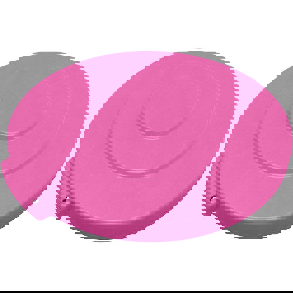 Trash Can & Recycling Container Lids; Lid Type: Flat ; Lid Shape: Round ; Container Shape: Round ; Compatible Container Capacity: 10 Gallon ; Color: Pink ; Material: HDPE