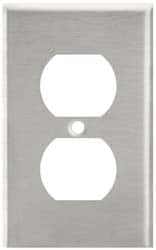 Wall Plates; Wall Plate Type: Outlet Wall Plates ; Color: Metallic ; Wall Plate Configuration: Duplex Outlet ; Material: Stainless Steel ; Shape: Rectangle ; Wall Plate Size: Oversize