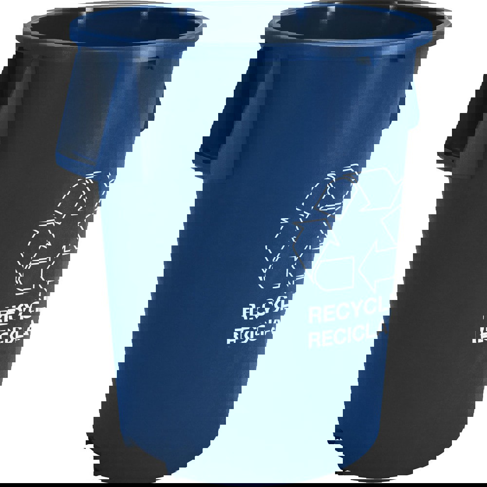 Trash Cans & Recycling Containers; Product Type: Recycling Container ; Type: Recycle Container ; Container Capacity: 44.00 ; Container Shape: Round ; Lid Type: No Lid ; Container Material: Polyethylene