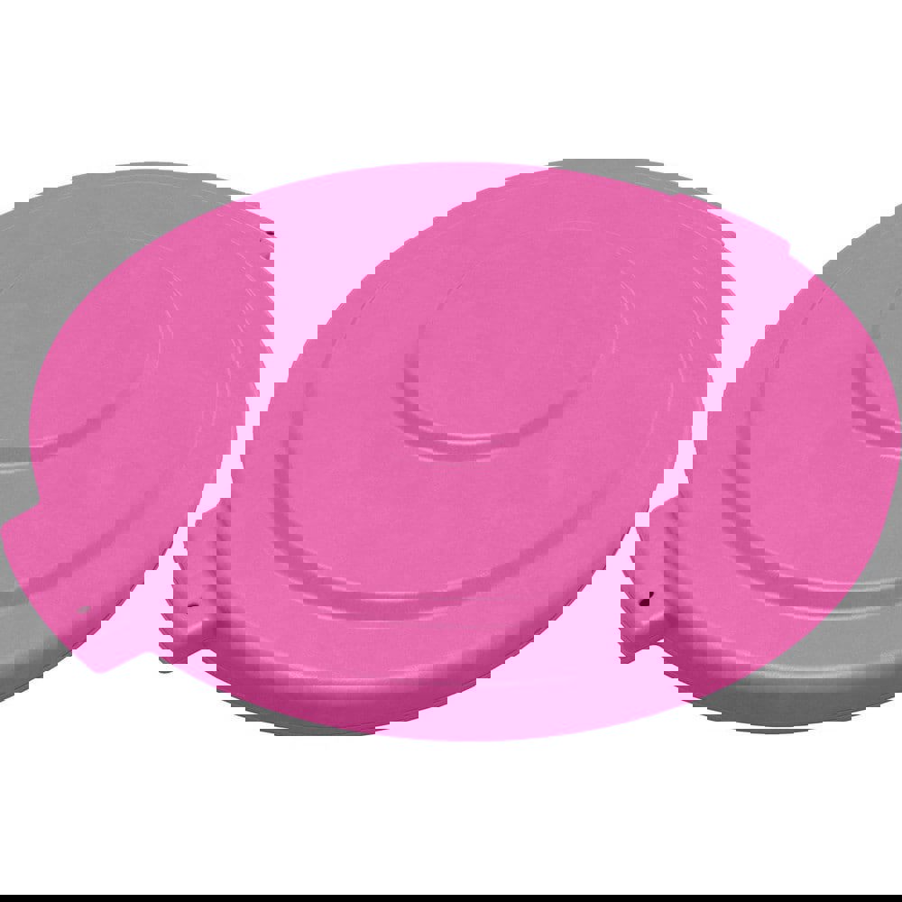 Trash Can & Recycling Container Lids; Lid Type: Flat ; Lid Shape: Round ; Container Shape: Round ; Compatible Container Capacity: 44 Gallon ; Color: Pink ; Material: HDPE