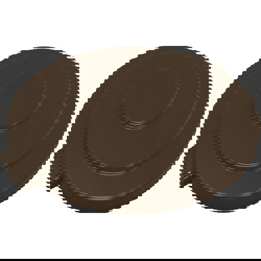 Trash Can & Recycling Container Lids; Lid Type: Flat ; Lid Shape: Round ; Container Shape: Round ; Compatible Container Capacity: 55 Gallon ; Color: Brown ; Material: HDPE