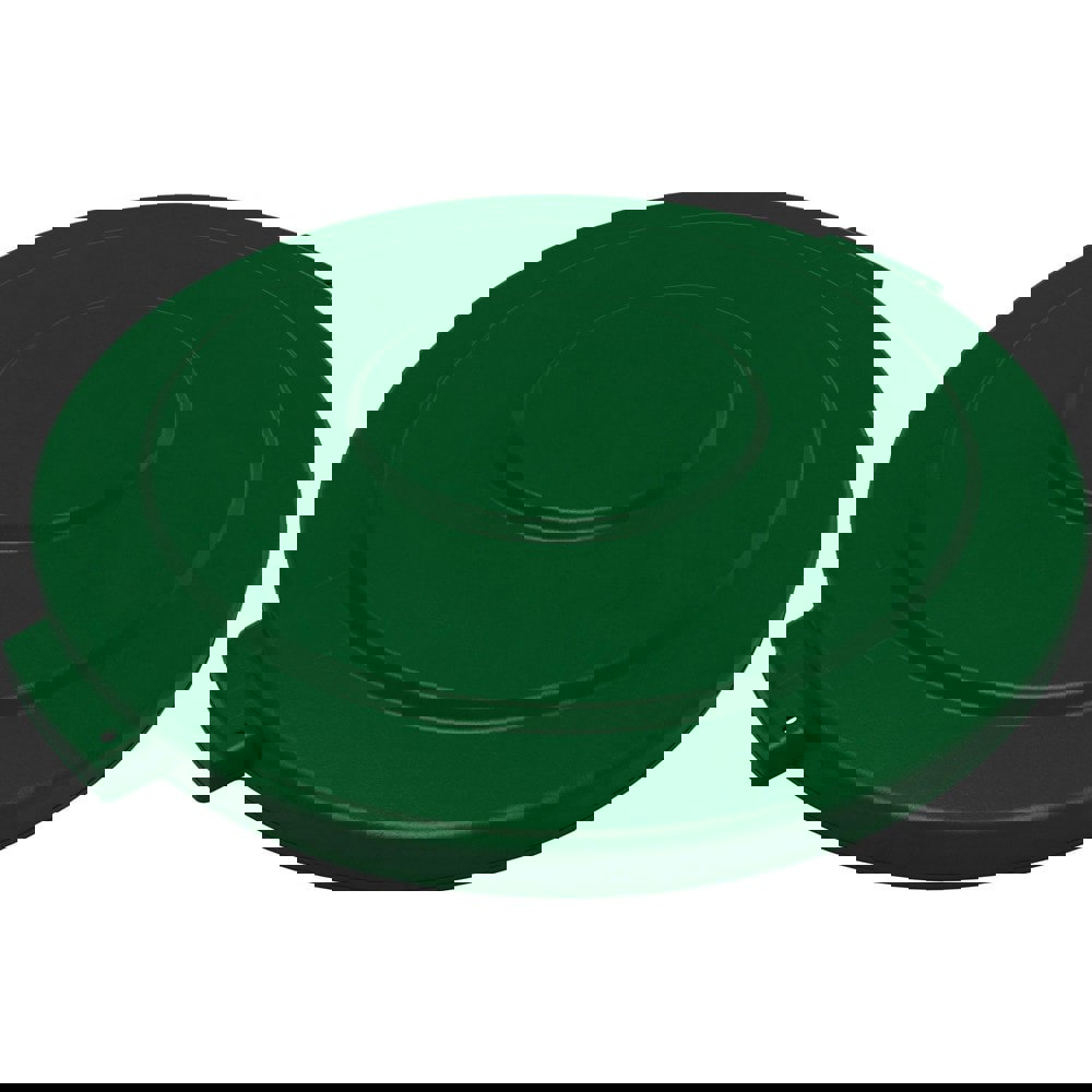 Trash Can & Recycling Container Lids; Lid Type: Flat ; Lid Shape: Round ; Container Shape: Round ; Compatible Container Capacity: 55 Gallon ; Color: Green ; Material: HDPE