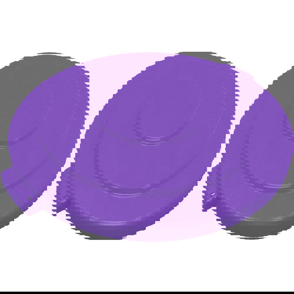Trash Can & Recycling Container Lids; Lid Type: Flat ; Lid Shape: Round ; Container Shape: Round ; Compatible Container Capacity: 55 Gallon ; Color: Purple ; Material: HDPE