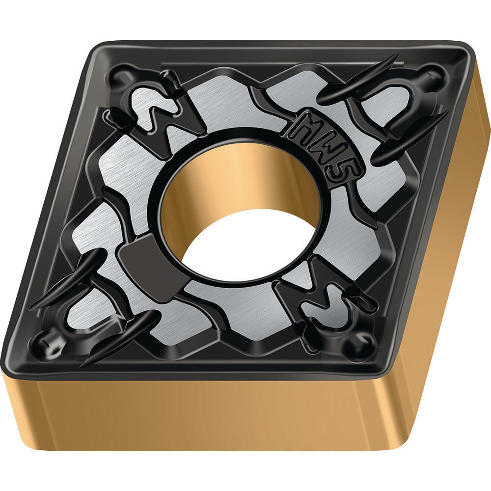 Turning Inserts; ANSI Insert Code: CNMG432 ; ISO Insert Code: CNMG120408 ; Relief Angle: 0.000 ; Insert Style: CNMG ; Corner Radius (mm): 0.80 ; Included Angle: 80.00