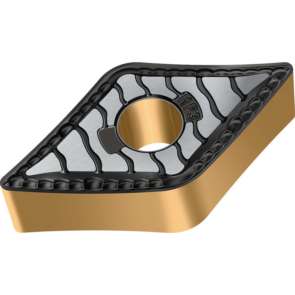Turning Inserts; ANSI Insert Code: DNMG432 ; ISO Insert Code: DNMG150408 ; Relief Angle: 0.000 ; Insert Style: DNMG ; Corner Radius (mm): 0.80 ; Included Angle: 55.00
