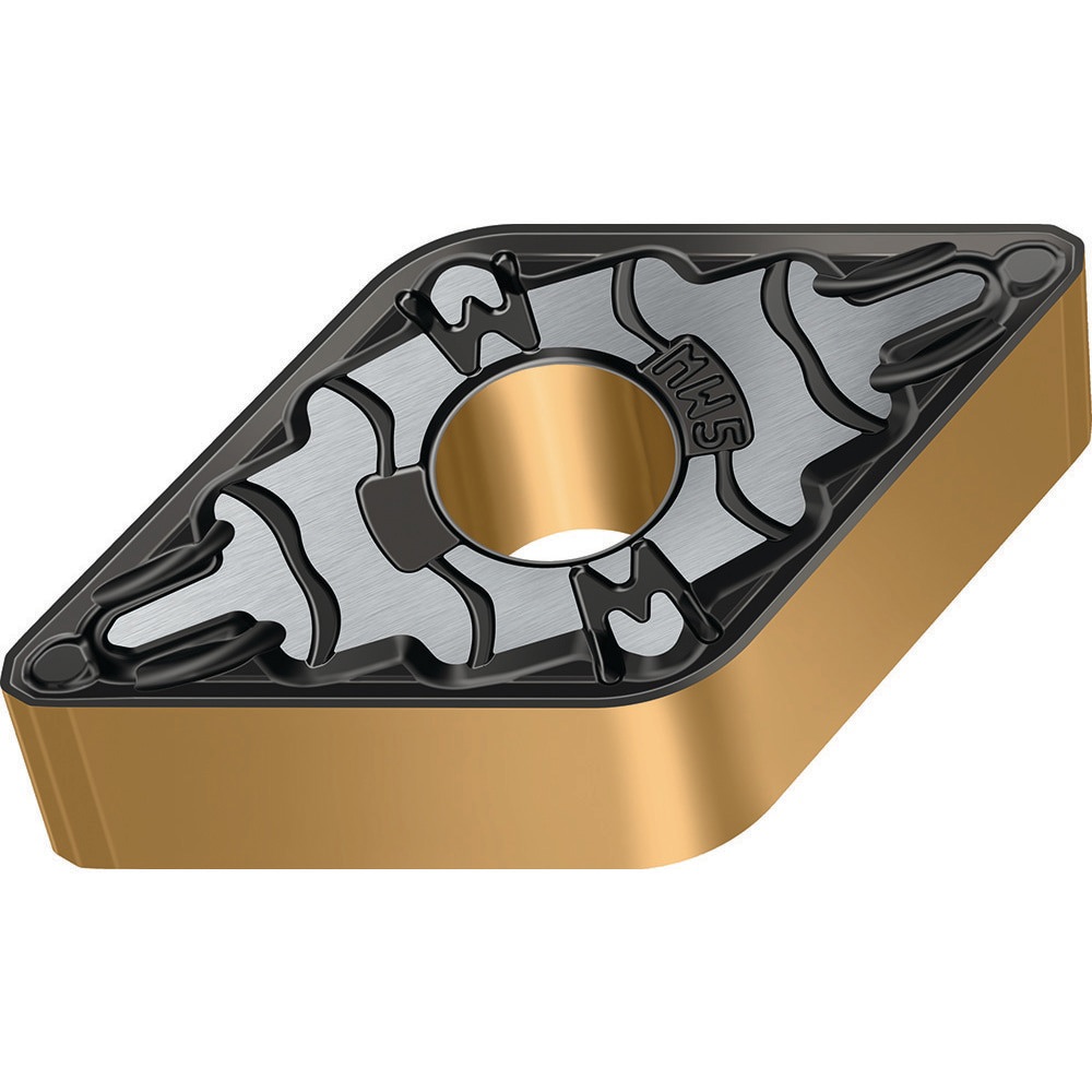 Turning Inserts; ANSI Insert Code: DNMG442 ; ISO Insert Code: DNMG150608 ; Relief Angle: 0.000 ; Insert Style: DNMG ; Corner Radius (mm): 0.80 ; Included Angle: 55.00
