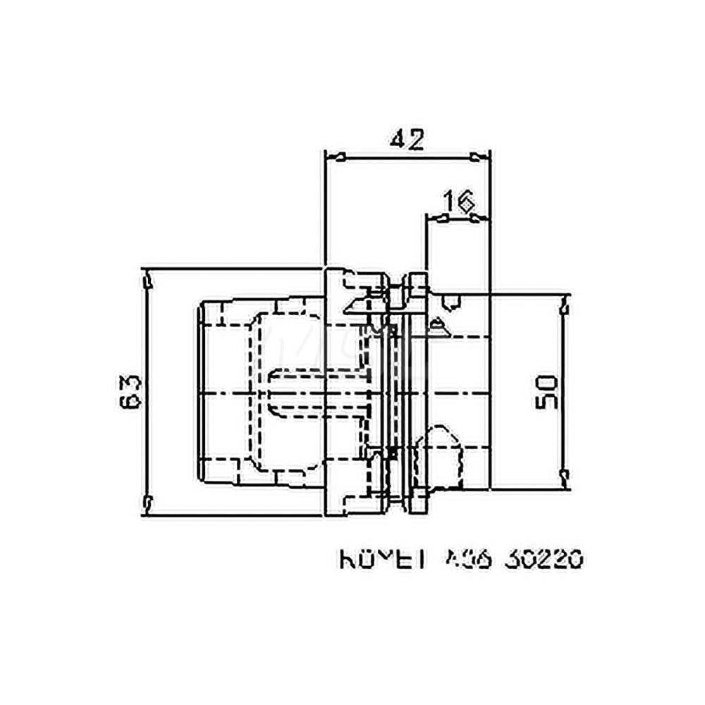 Boring Head Taper Shank: HSK63A, Modular Connection Mount