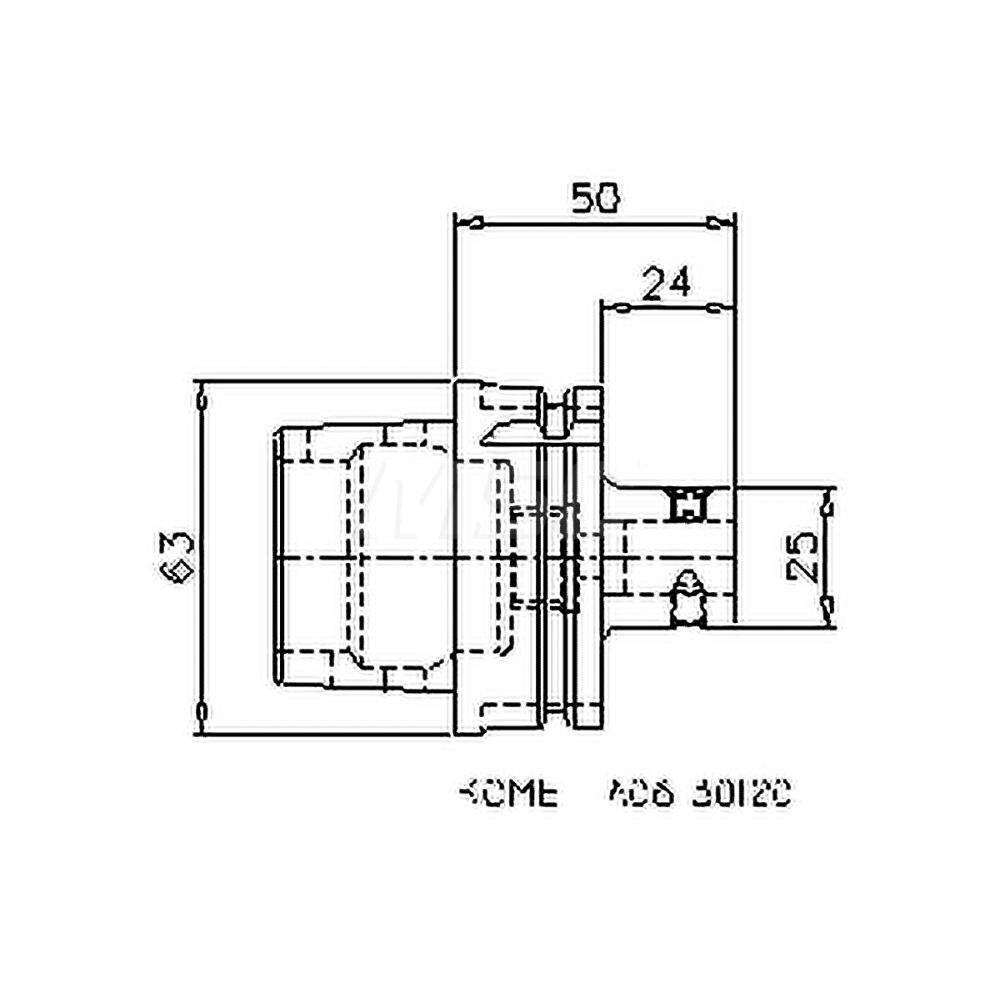 Modular Tool Holding System Adapter: HSK63A Taper