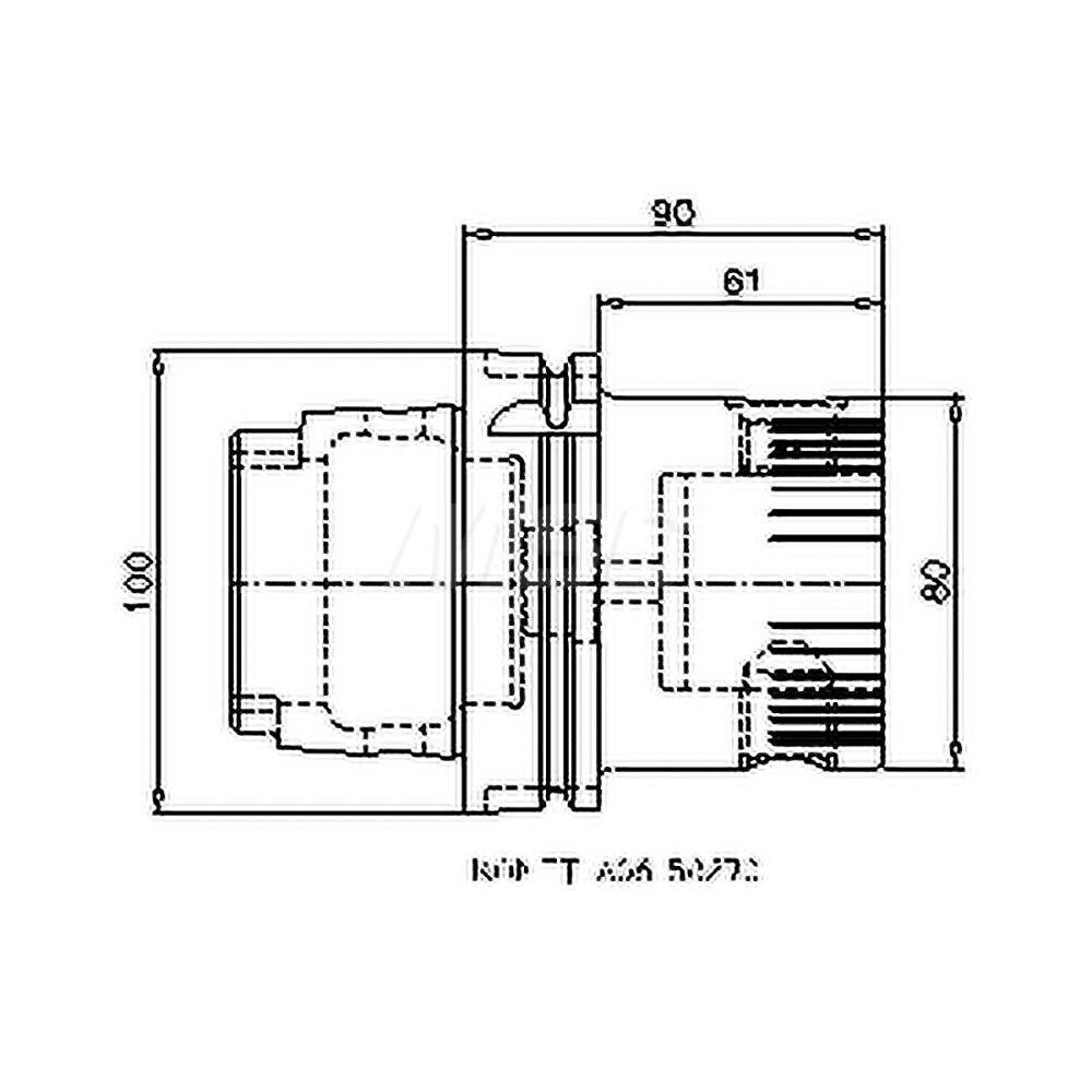 Modular Tool Holding System Adapter: HSK100A Taper