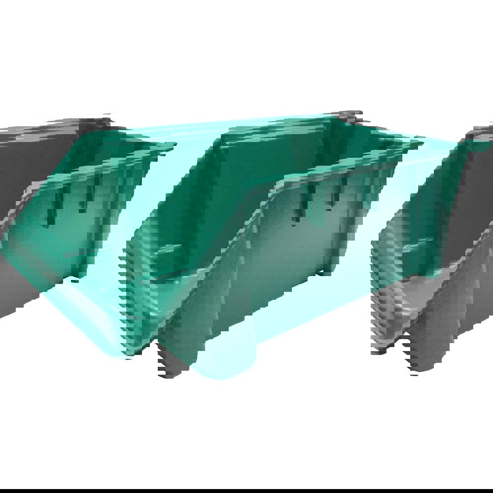 Bins; Bin Style: Hopper Front ; Shape: Rectangle ; Overall Width (Inch): 12 ; Overall Length (Inch): 24 ; Overall Height (Inch): 8 ; Color: Green