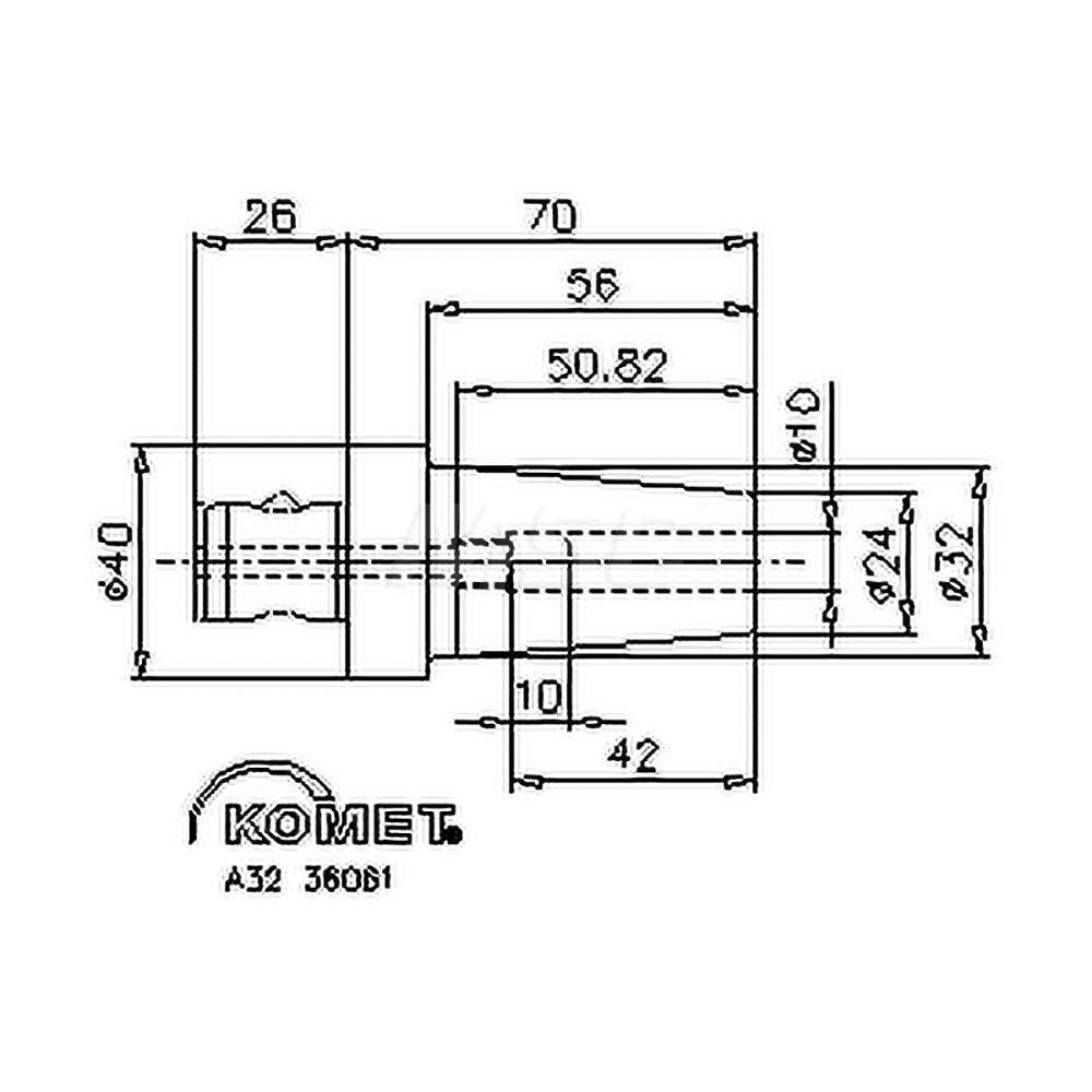 Shrink-Fit Tool Holder & Adapter: ABS40 Modular Connection Shank, 0.3937
