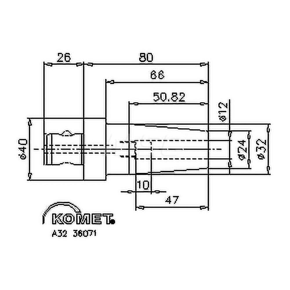 Shrink-Fit Tool Holder & Adapter: ABS40 Modular Connection Shank, 0.4724
