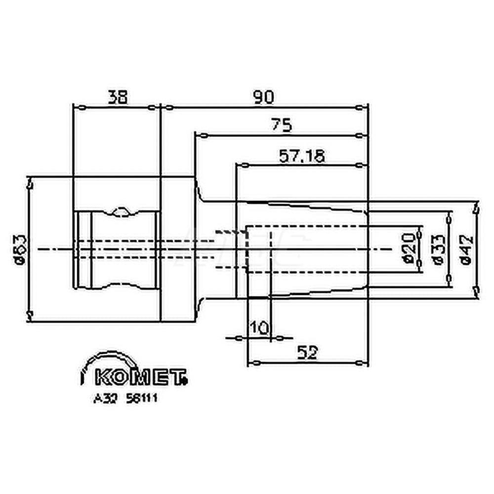 Shrink-Fit Tool Holder & Adapter: ABS63 Modular Connection Shank, 0.7874