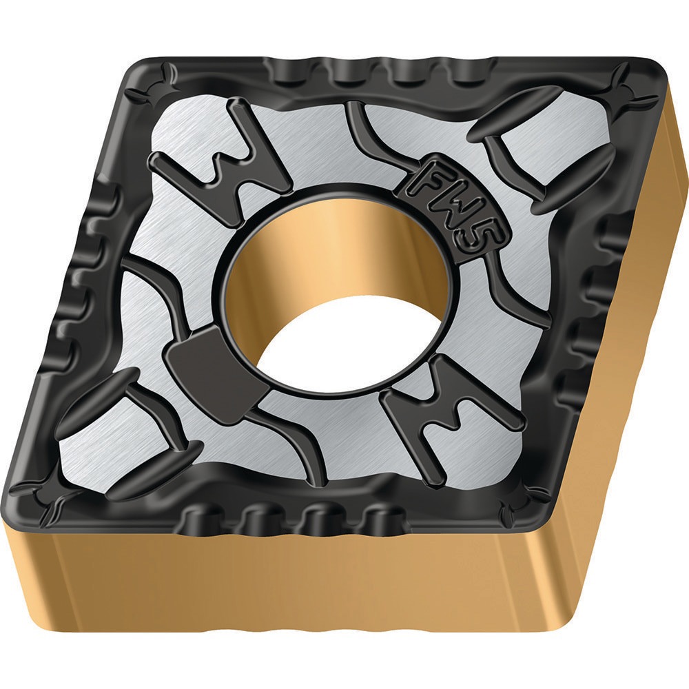 Turning Inserts; ANSI Insert Code: CNMG431 ; ISO Insert Code: CNMG120404 ; Relief Angle: 0.000 ; Insert Style: CNMG ; Corner Radius (mm): 0.40 ; Included Angle: 80.00