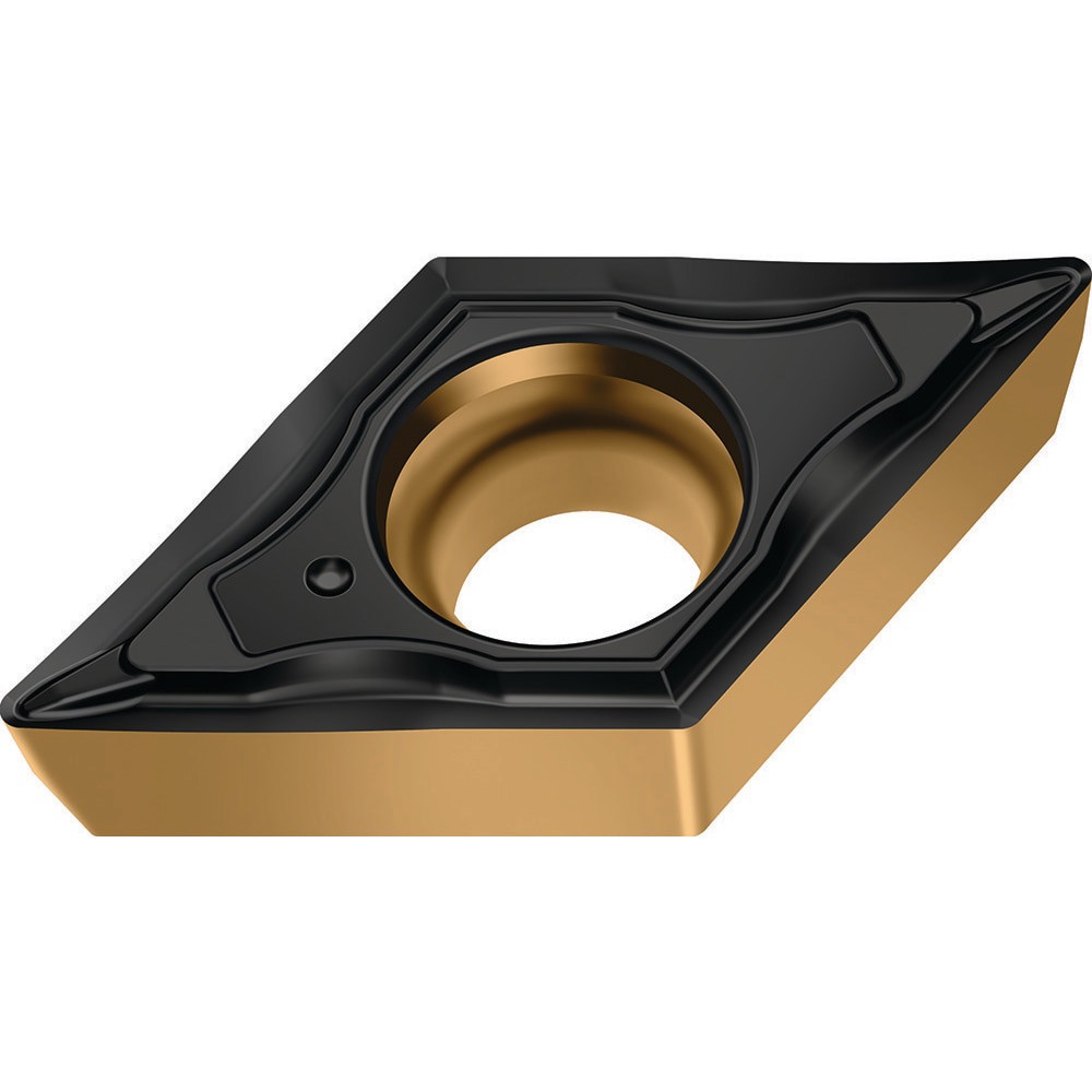 Turning Inserts; ANSI Insert Code: DCMT3(2.5)2 ; ISO Insert Code: DCMT11T308 ; Relief Angle: 7.000 ; Insert Style: DCMT ; Corner Radius (mm): 0.80 ; Included Angle: 55.00