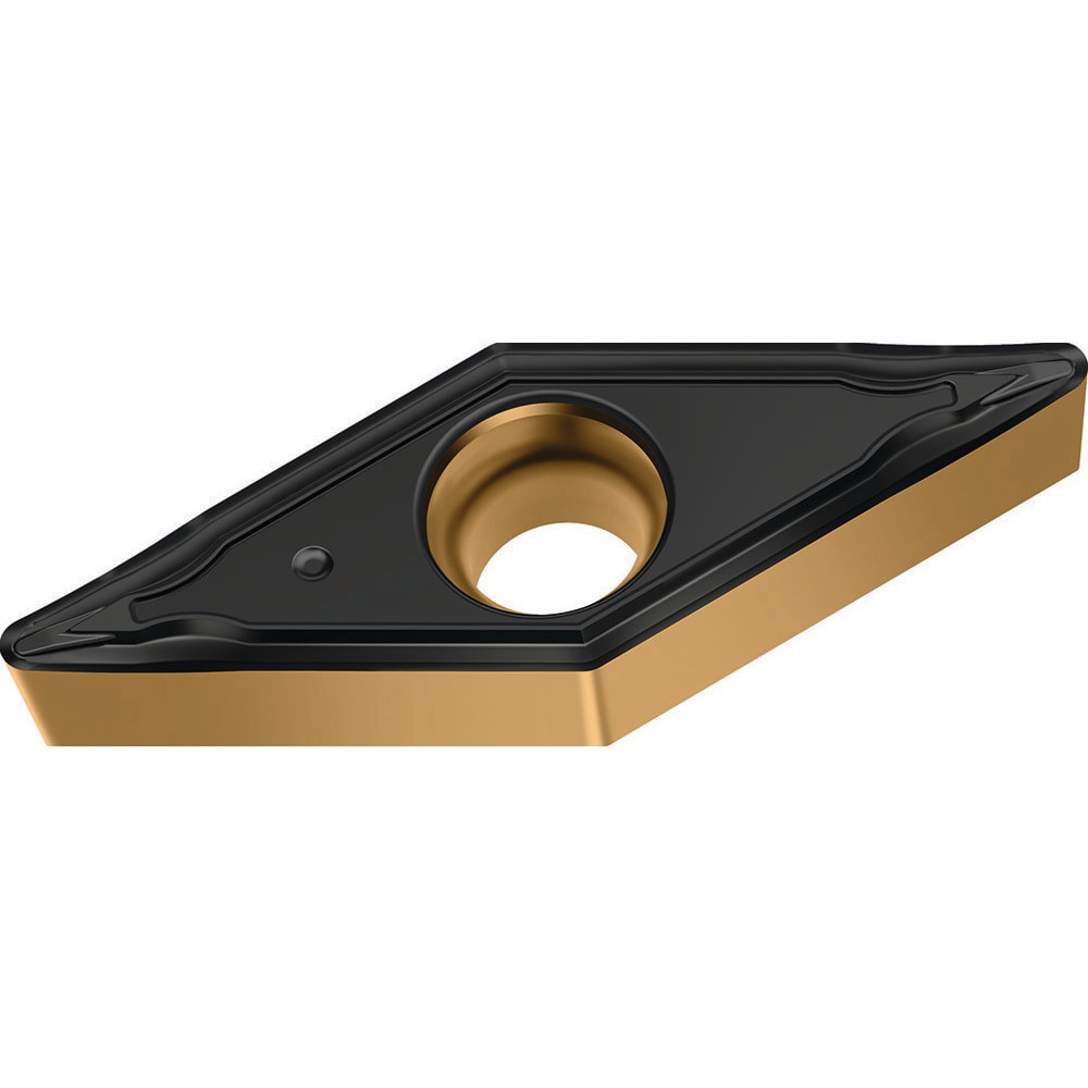 Turning Inserts; ANSI Insert Code: VCMT3(3)0.5 ; ISO Insert Code: VCMT160402 ; Relief Angle: 7.000 ; Insert Style: VCMT ; Corner Radius (mm): 0.20 ; Included Angle: 35.00