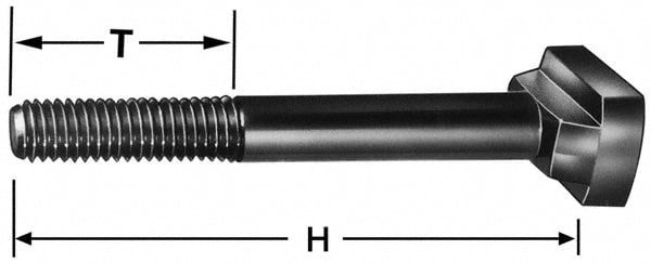 Steel T-Slot Bolt: 1/2-13, 2