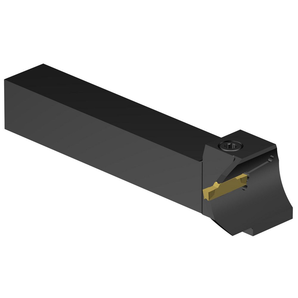 Indexable Grooving Toolholders; Toolholder Type: Face Grooving ; Insert Seat Size: 4 ; Hand of Holder: Left Hand ; Maximum Depth of Cut (Decimal Inch): 0.7090 ; Maximum Depth of Cut (mm): 18.01 ; Minimum Groove Width (Decimal Inch): 0.1570