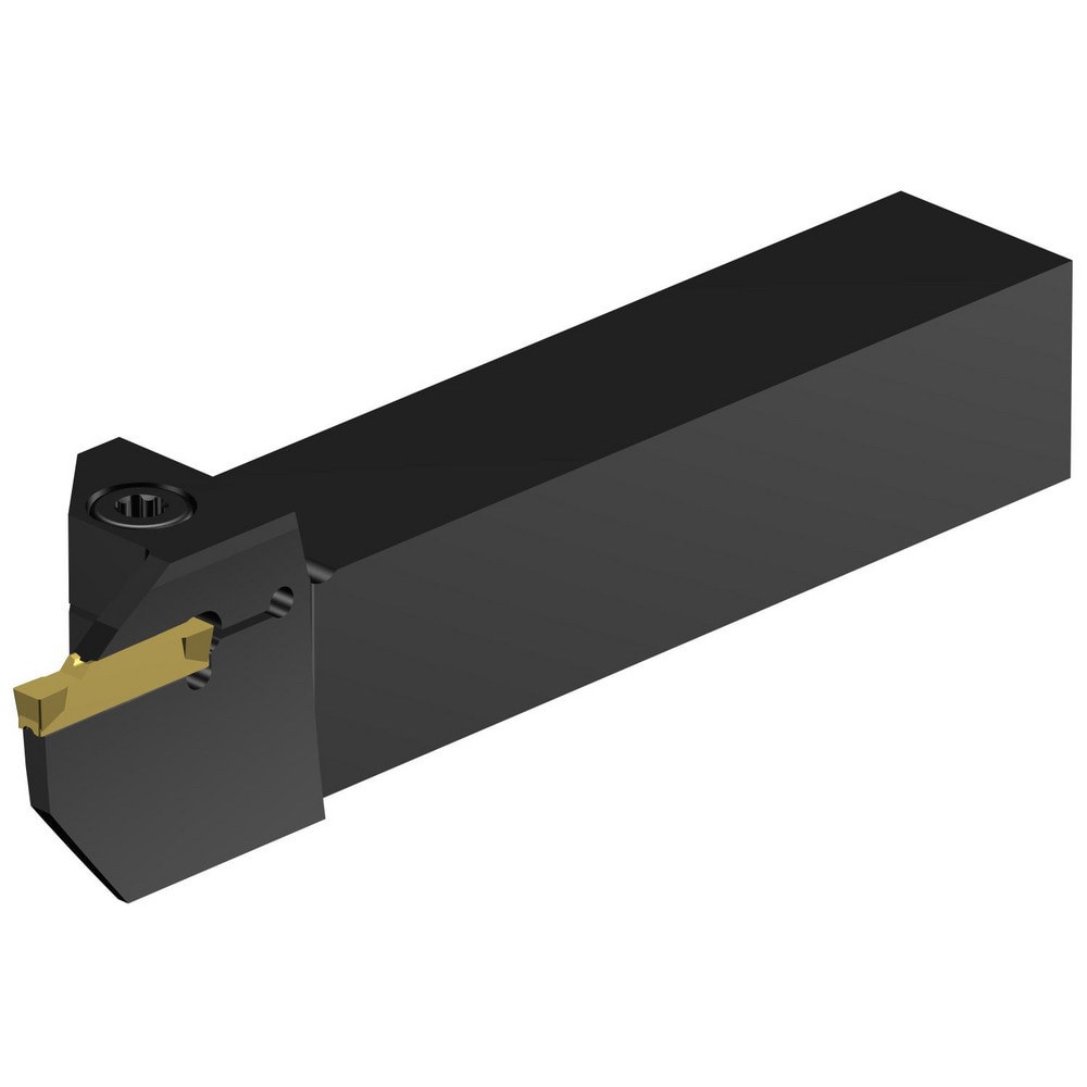 Indexable Grooving Toolholders; Toolholder Type: Face Grooving ; Insert Seat Size: 4 ; Hand of Holder: Right Hand ; Maximum Depth of Cut (Decimal Inch): 0.7090 ; Maximum Depth of Cut (mm): 18.01 ; Minimum Groove Width (Decimal Inch): 0.1570