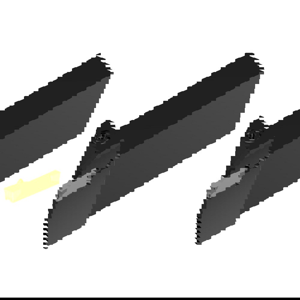 Indexable Grooving Toolholders; Toolholder Type: Face Grooving ; Insert Seat Size: 5 ; Hand of Holder: Right Hand ; Maximum Depth of Cut (Decimal Inch): 0.7090 ; Maximum Depth of Cut (mm): 18.01 ; Minimum Groove Width (Decimal Inch): 0.1970