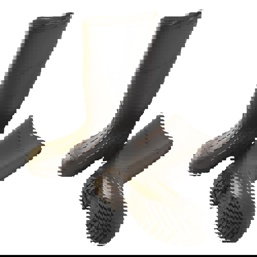 Work Boot: Size 10, Rubber, Rubber Toe, Over The Sock & Concrete Placer