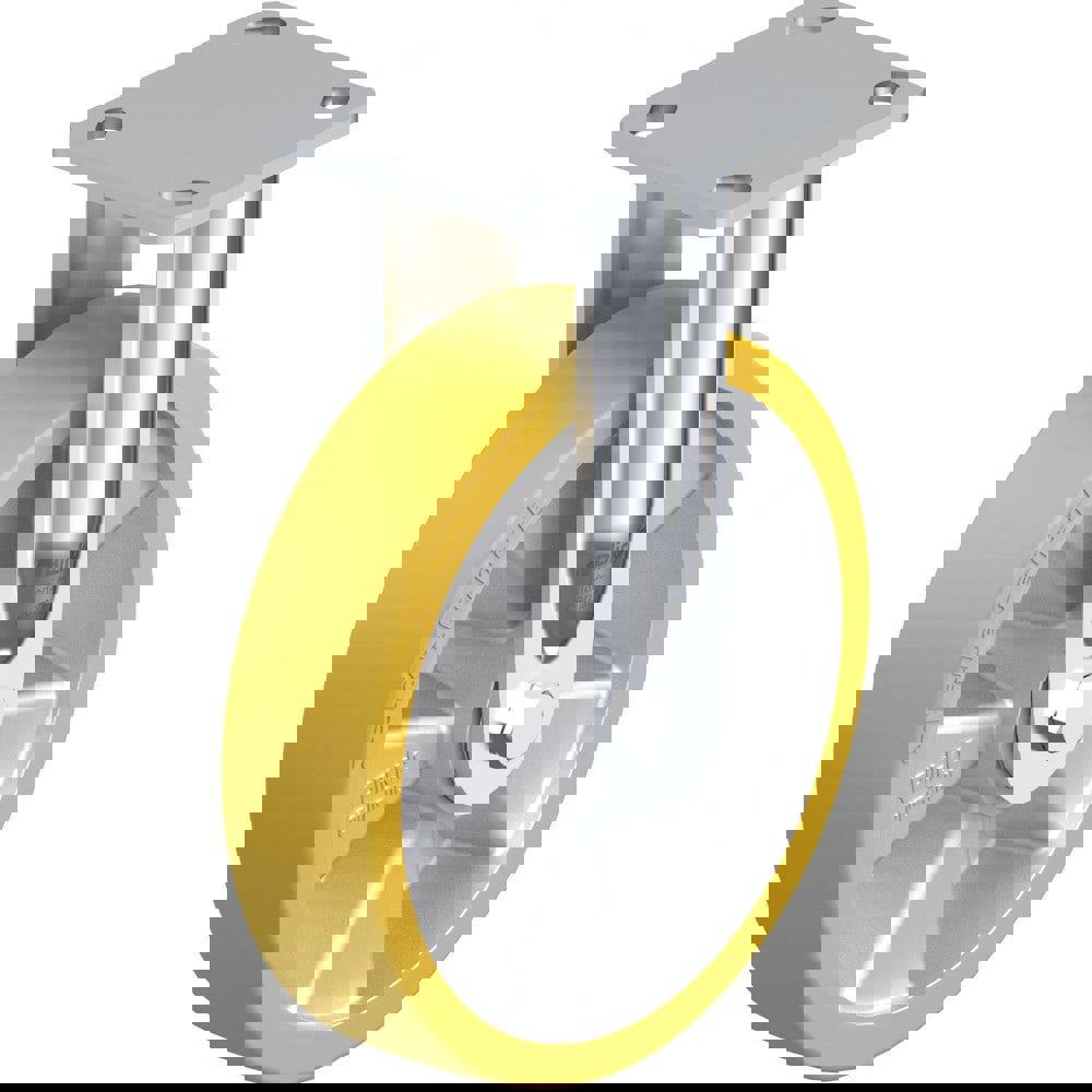 Top Plate Casters; Mount Type: Plate ; Number of Wheels: 1.000 ; Wheel Diameter (Inch): 8 ; Wheel Material: Polyurethane ; Wheel Width (Inch): 2 ; Wheel Color: Green