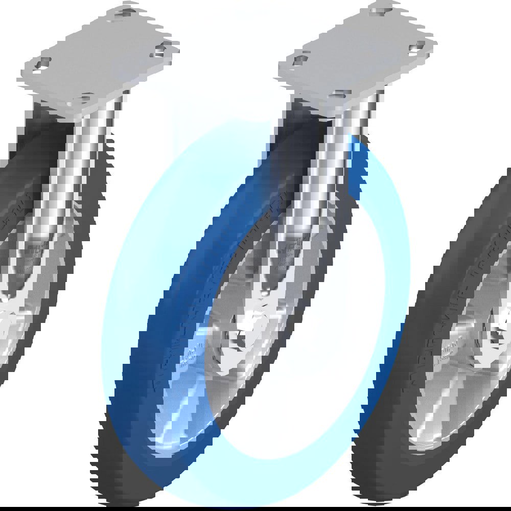Top Plate Casters; Mount Type: Plate ; Number of Wheels: 1.000 ; Wheel Diameter (Inch): 8 ; Wheel Material: Polyurethane ; Wheel Width (Inch): 2 ; Wheel Color: Light Brown