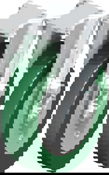 Rigid Top Plate Caster: Polyurethane-Elastomer Blickle Softhane, 8